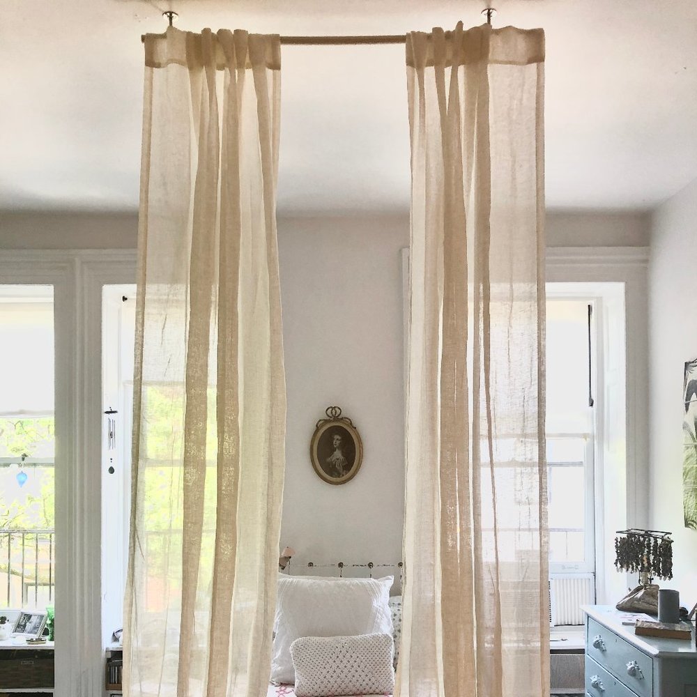 WEST ELM Belgian Flax Linen Curtain